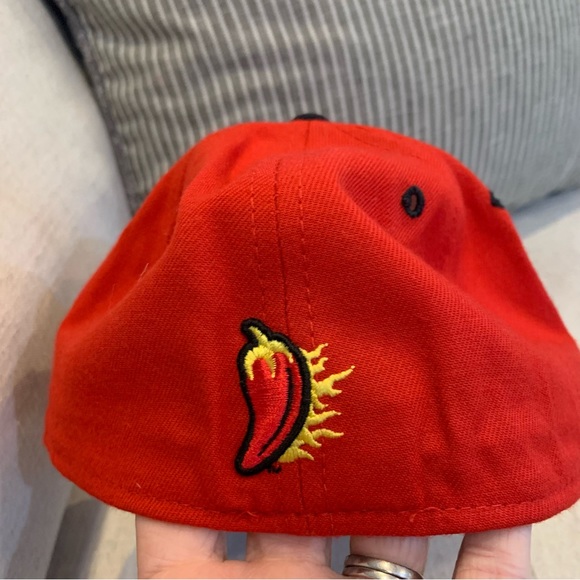 New Era Tyro.001 University of Louisiana Lafayette Collegiate Red Fitted Cap Hat - Picture 3 of 6